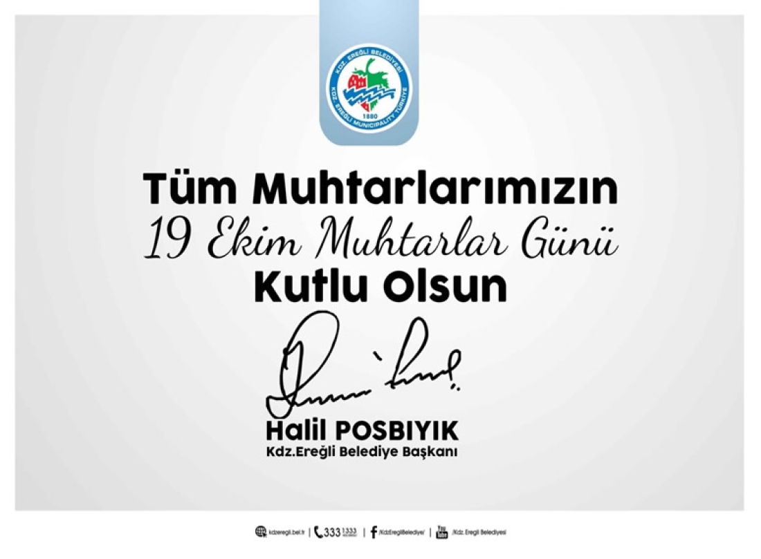 Başkan Posbıyık, Muhtarlar Günü’nü Kutladı