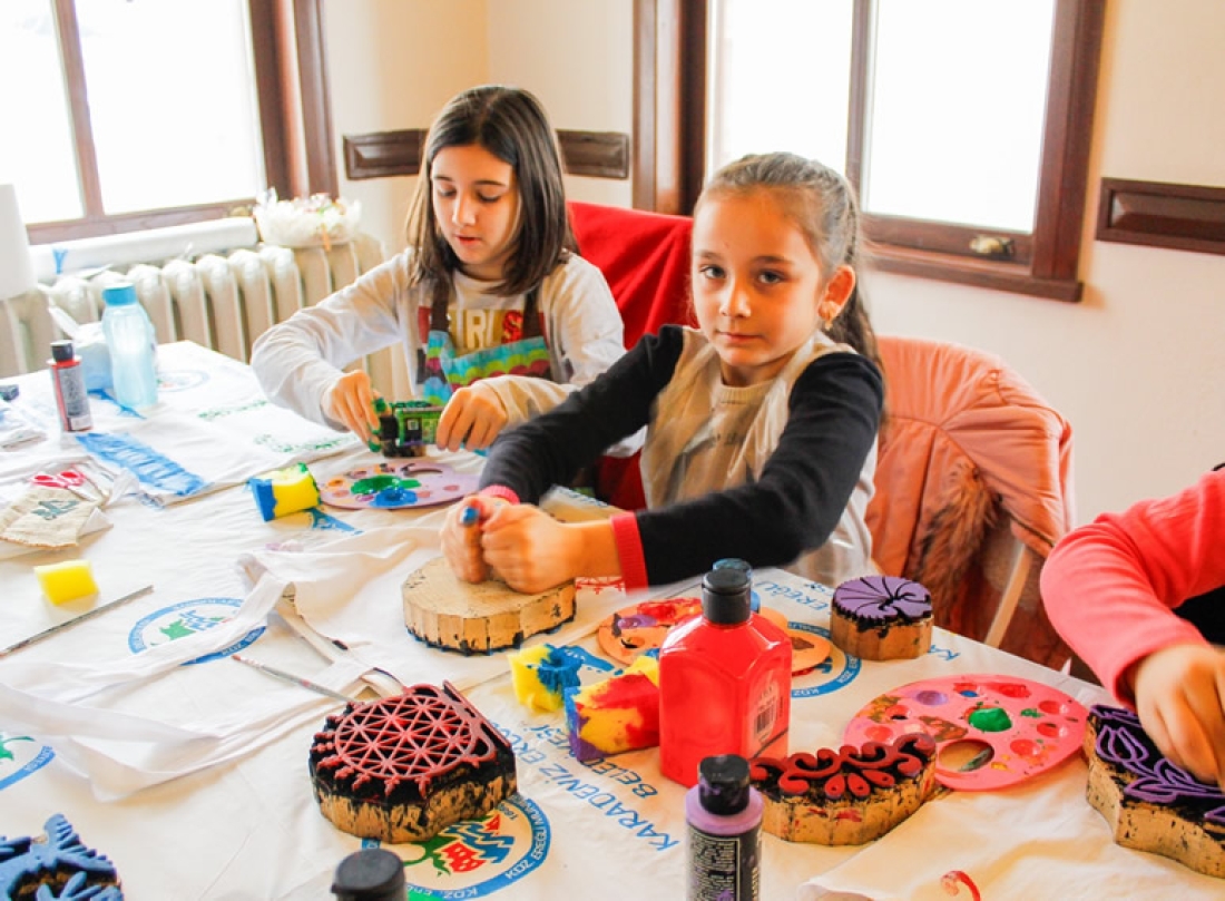 Kdz. Ereğli Belediyesi Kent Müzesi: “Çocukların Gözünden Geleneksel Desenler” Tahta Baskı Atölyesi