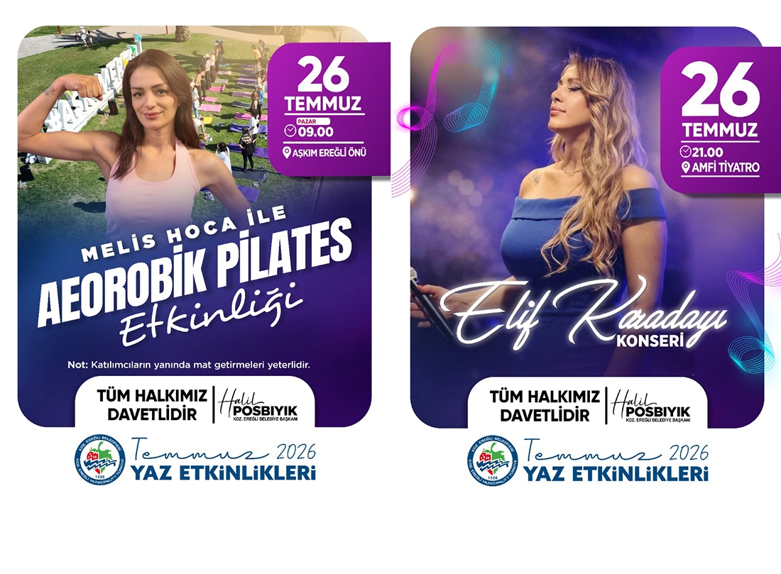 Kdz. Ereğli'de Temmuz Yaz Etkinlikleri Devam Ediyor