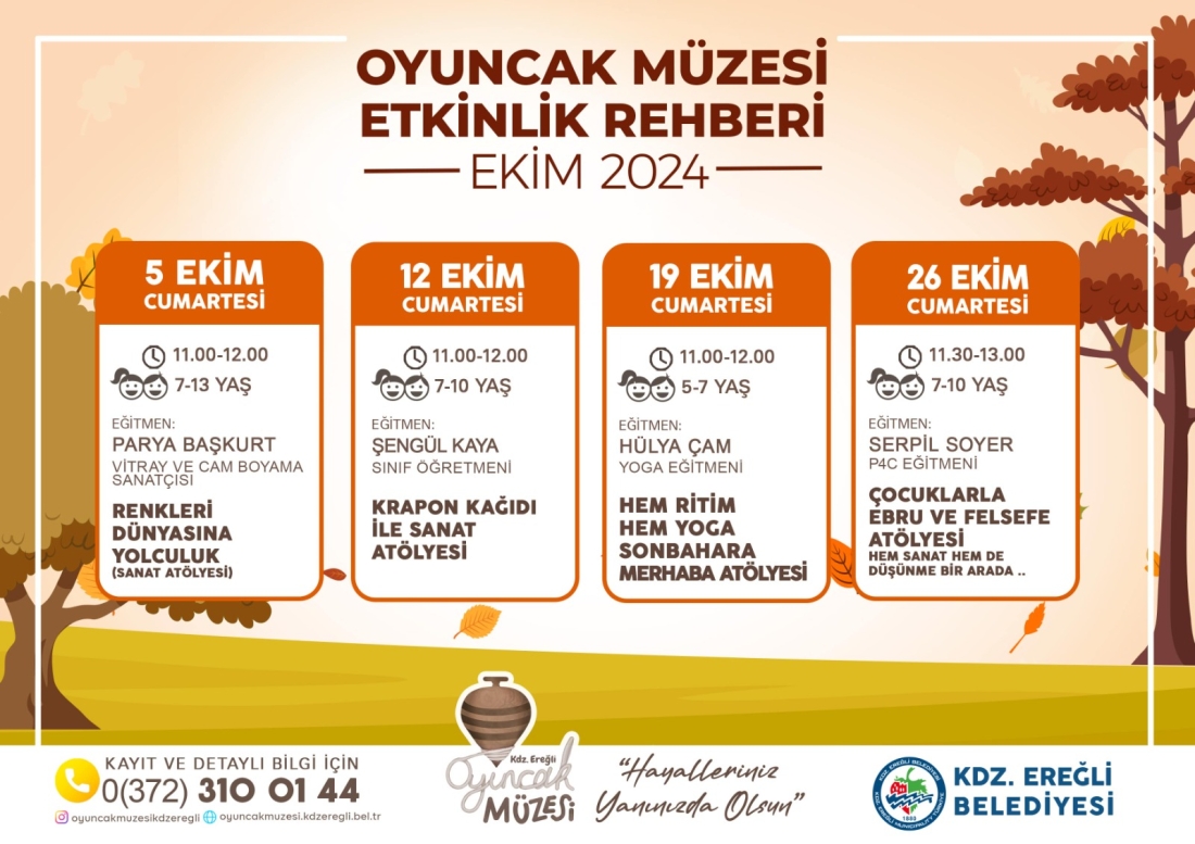 Oyuncak Müzesi Ekim Ayı Atölye Programı