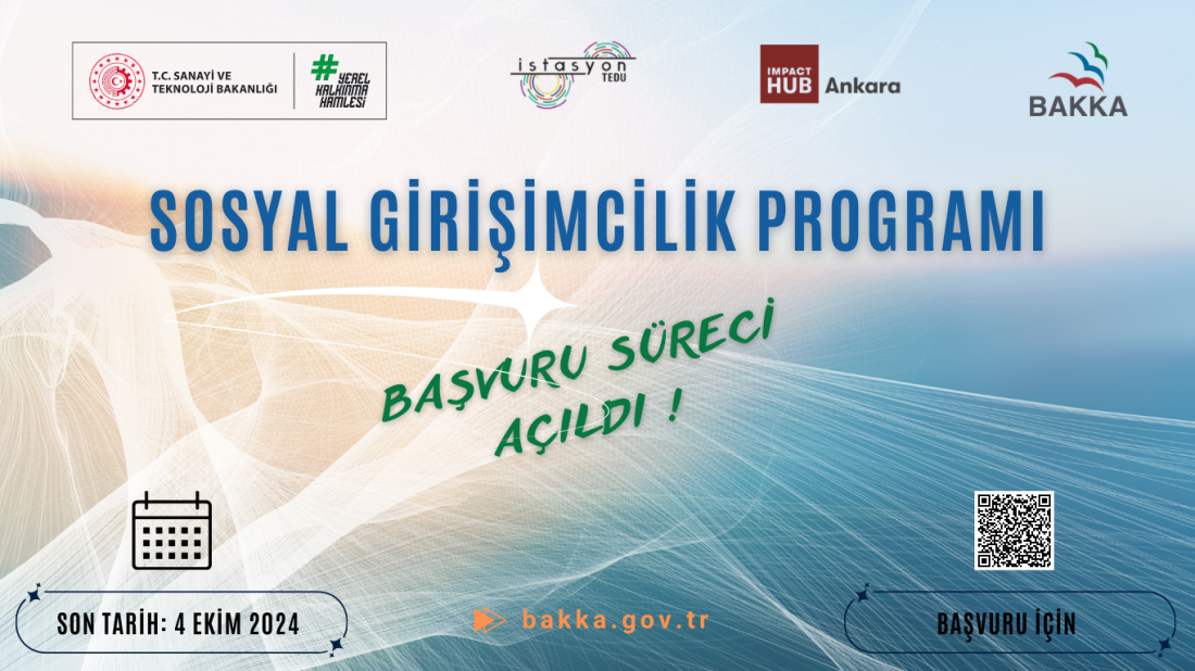 Sosyal Girişimcilik Programı Başvuru Duyurusu