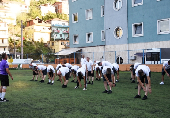 Zabıta Sahaya İndi, Spor Yapıyor