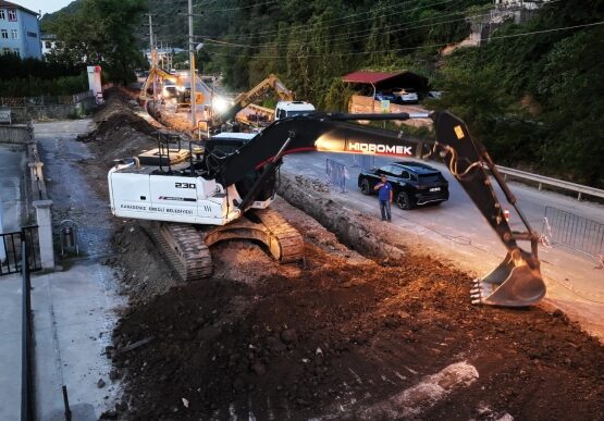 Kdz. Ereğli Belediyesi Kemer Bölgesinde Gece Gündüz Çalışıyor