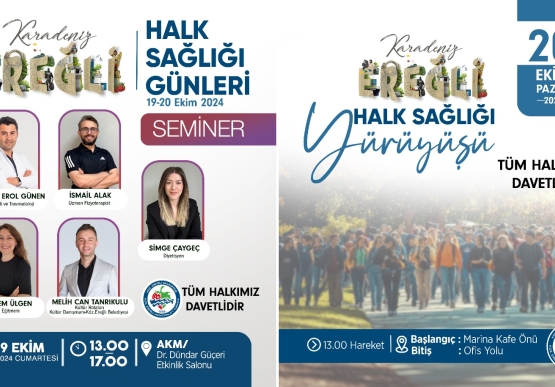 Kdz. Ereğli Belediyesi “Halk Sağlığı Günleri Etkinliği” Gerçekleştirecek.