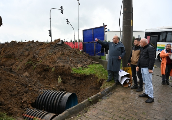 Potbaşı Ve Devrek Yol Ayrımı’nda Su Baskınlarına Karşı Kalıcı Önlem