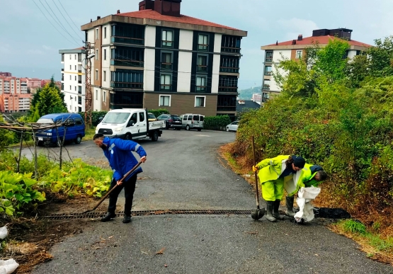 Kdz. Ereğli Belediyesi Ekipleri Yağış Boyunca Sahada