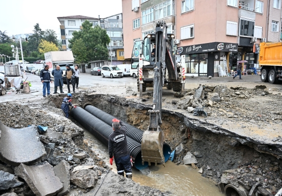 Potbaşı Ve Devrek Yol Ayrımı’nda Su Baskınlarına Karşı Kalıcı Önlem