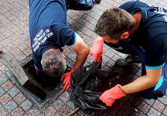 Kdz. Ereğli Belediyesi Ekipleri Yağış Boyunca Sahada