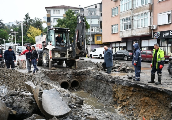 Potbaşı Ve Devrek Yol Ayrımı’nda Su Baskınlarına Karşı Kalıcı Önlem