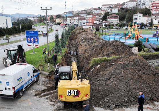 Potbaşı Ve Devrek Yol Ayrımı’nda Su Baskınlarına Karşı Kalıcı Önlem
